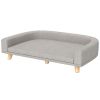 PawHut Dog Sofa Couch Bed with Washable Cushion for Large Dogs, Cats, Gray