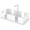 PawHut Whelping Box for Dogs w/ Retractable Light Stand, Waterproof Pee Pad & Adjustable Height Door for Medium Breed Dogs