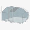 10 x 10 ft Large Metal Chicken Coop, Walk-in Poultry Cage Chicken Hen Run House with Waterproof Cover