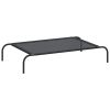 Dog Bed Black 30% Polyester, 70% PVC, Powder-Coated Steel Large