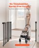Baby Gate 29.5-43 Inches Adjustable Width 28 Inches High Dog Gate Black