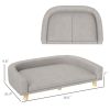 PawHut Dog Sofa Couch Bed with Washable Cushion for Large Dogs, Cats, Gray