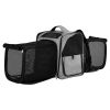 Pet Carrier Backpack, Expandable Cat Dog Carrier with Front & Back Extension, Breathable Mesh Travel Backpack for Small Dogs Cats