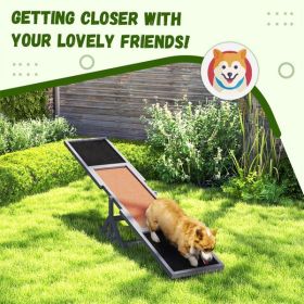 Dog Agility Ramp , Pet Seesaw (Color: as picture)
